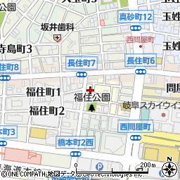 タイムズ岐阜花園町駐車場周辺の地図