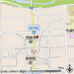 滋賀県高島市今津町弘川412周辺の地図