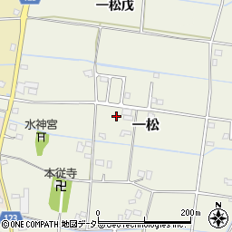 千葉県長生郡長生村一松周辺の地図
