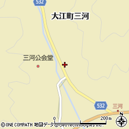 京都府福知山市大江町三河436-2周辺の地図