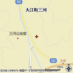 京都府福知山市大江町三河435周辺の地図