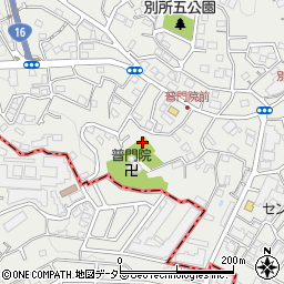 神奈川県横浜市南区別所4丁目周辺の地図