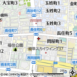 名古屋銀行岐阜支店 ＡＴＭ周辺の地図