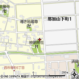 岐阜県各務原市那加西市場町5丁目195周辺の地図