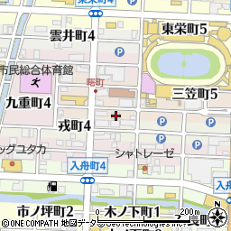 岐阜市勤労会館周辺の地図