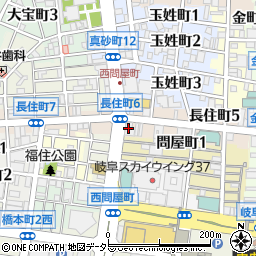 名古屋銀行岐阜支店周辺の地図