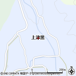 鳥取県八頭郡八頭町上津黒周辺の地図