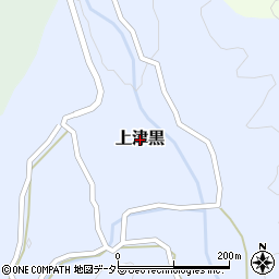 鳥取県八頭町（八頭郡）上津黒周辺の地図