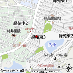 岐阜県各務原市緑苑東3丁目周辺の地図