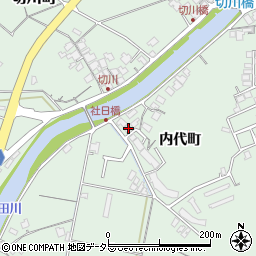 島根県安来市切川町内代町1271周辺の地図
