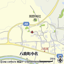 兵庫県養父市八鹿町小佐224周辺の地図