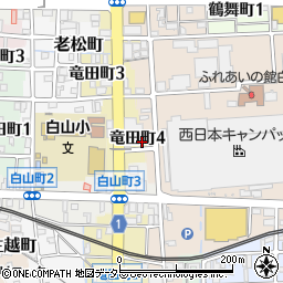 岐阜県岐阜市竜田町4丁目14周辺の地図