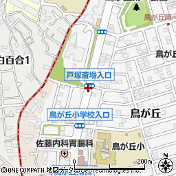 戸塚斎場入口周辺の地図