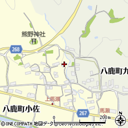 兵庫県養父市八鹿町小佐172周辺の地図