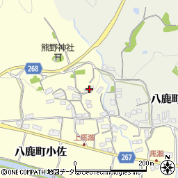 兵庫県養父市八鹿町小佐186周辺の地図
