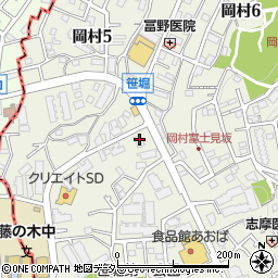 神奈川銀行岡村支店 ＡＴＭ周辺の地図