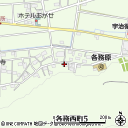 岐阜県各務原市各務西町周辺の地図
