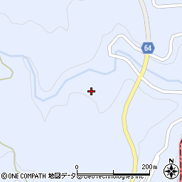 鶯巣川周辺の地図