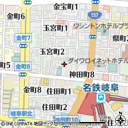 海鮮居酒屋 すみれ 岐阜駅店周辺の地図