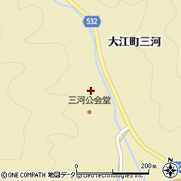 京都府福知山市大江町三河463周辺の地図