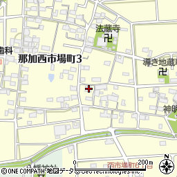 岐阜県各務原市那加西市場町5丁目148周辺の地図