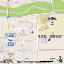 滋賀県高島市今津町弘川1902周辺の地図
