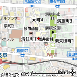 岐阜県岐阜市元住町26周辺の地図