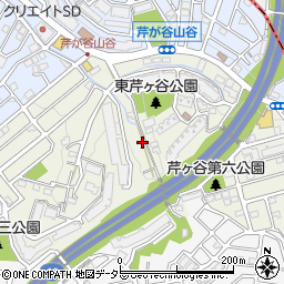 神奈川県横浜市港南区東芹が谷周辺の地図