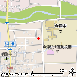 滋賀県高島市今津町弘川988周辺の地図