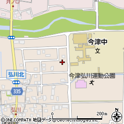 滋賀県高島市今津町弘川988周辺の地図