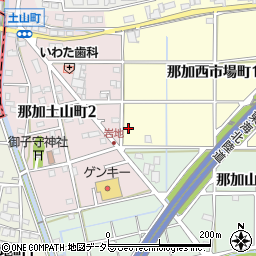 岐阜県各務原市那加西市場町1丁目214周辺の地図