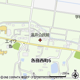 温井公民館周辺の地図