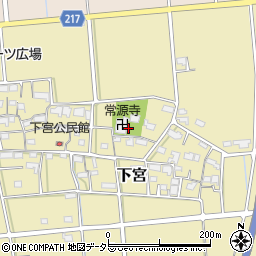 岐阜県安八郡神戸町下宮周辺の地図