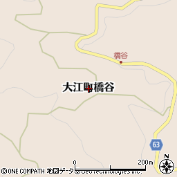 京都府福知山市大江町橋谷周辺の地図