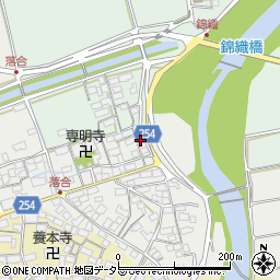 滋賀県長浜市落合町208周辺の地図