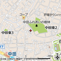 ラフィネ中田Ｂ周辺の地図