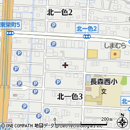 岐阜県岐阜市北一色3丁目2周辺の地図