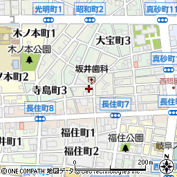 岐阜県岐阜市室津町1丁目18周辺の地図