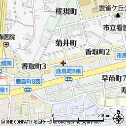 岐阜県岐阜市香取町周辺の地図