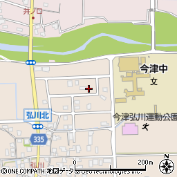 滋賀県高島市今津町弘川1893周辺の地図