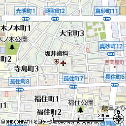 岐阜県岐阜市室津町1丁目15周辺の地図