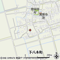 滋賀県長浜市下八木町周辺の地図
