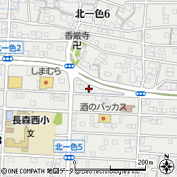 岐阜県岐阜市北一色6丁目21周辺の地図