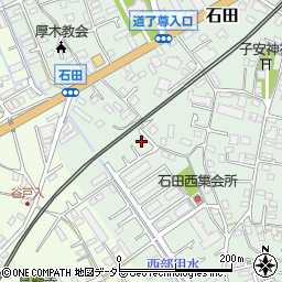 神奈川県伊勢原市石田875周辺の地図