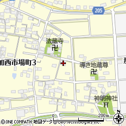 岐阜県各務原市那加西市場町5丁目120周辺の地図