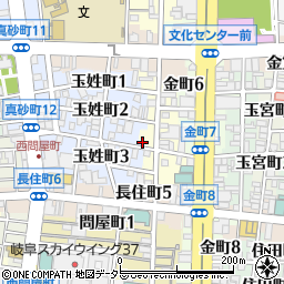 タイムズ岐阜玉姓町駐車場周辺の地図