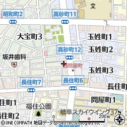 岐阜信用金庫真砂町支店周辺の地図