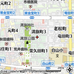 岐阜県岐阜市溝旗町3丁目17周辺の地図