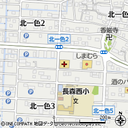 Ｖ・ｄｒｕｇ中部薬品北一色店周辺の地図