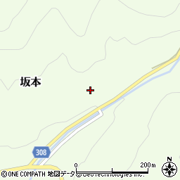 鳥取県東伯郡三朝町坂本837周辺の地図
